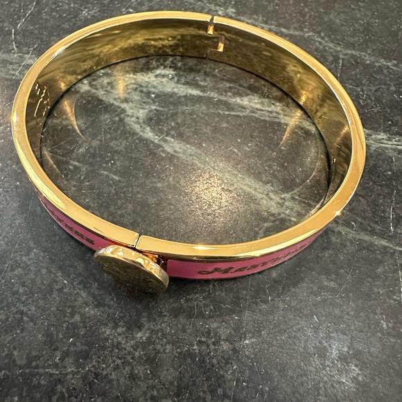 Augusta National Masters gold and pink bangle bracelet - Picture 9 of 11